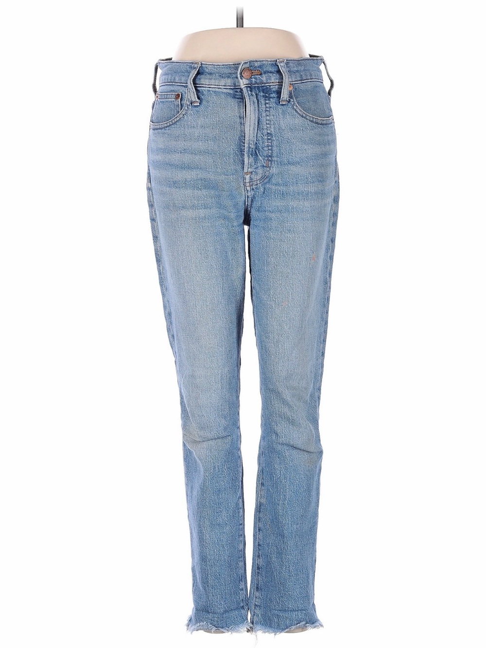 Madewell Light Blue Straight Leg High-Rise Jeans